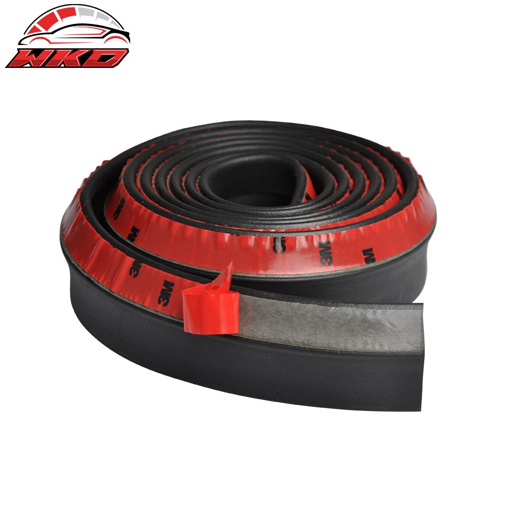 Fit Mitsubishi 100" Rubber Front Bumper Lip Splitter Body Side Spoiler Protector