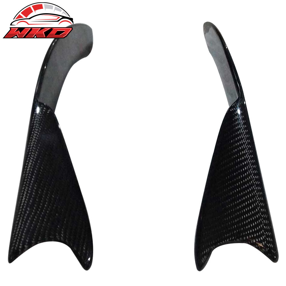 Universal Type 1 Front Bumper Lip Spoiler Winglet Carbon Fiber