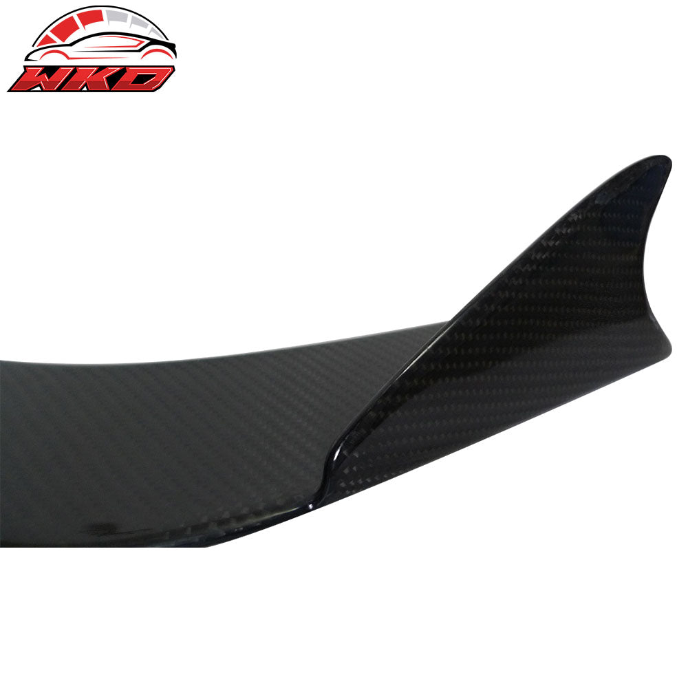 Universal Type 1 Front Bumper Lip Spoiler Winglet Carbon Fiber