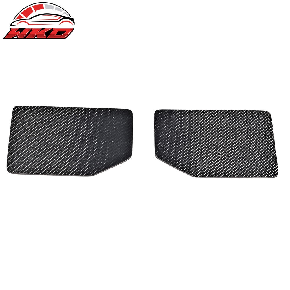 V1 Universal GT Trunk Spoiler Wing Side Plate Add On- Carbon Fiber CF