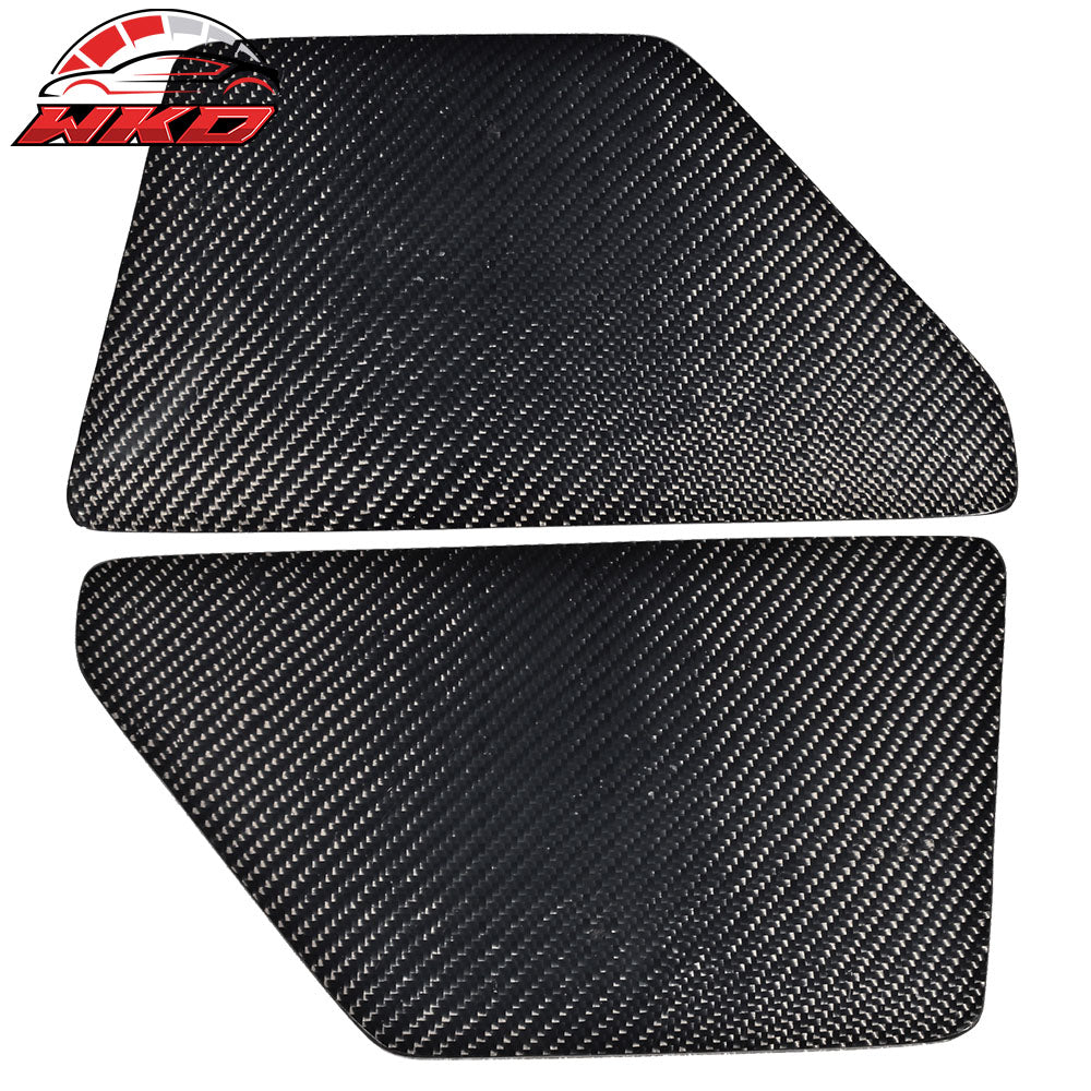V2 Universal GT Trunk Spoiler Wing Side Plate Add On- Carbon Fiber CF