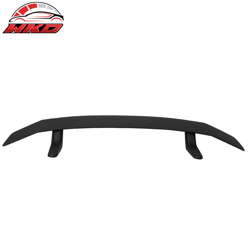 Universal IKON Style ABS Plastic Add On Matte Black Rear Trunk Wing Spoiler Tail