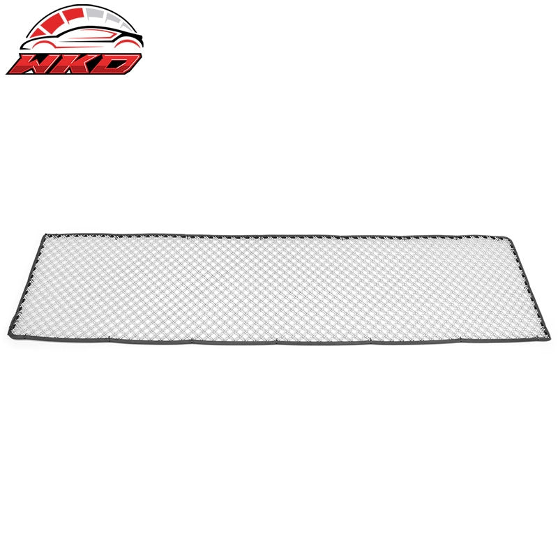 Wholesale Universal Mesh Woven Mesh Dual Interchimp Style Front Grille Trim Black + Chrome