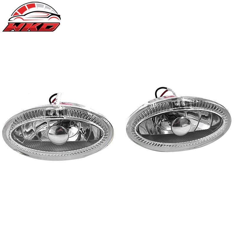 Wholesale Universal RH LH Front Bumper Driving Fog Lights Halogen Lamps W/Wiring Harness - Wikond Auto