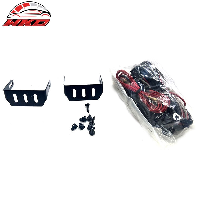 Wholesale Universal RH LH Front Bumper Driving Fog Lights Halogen Lamps W/Wiring Harness - Wikond Auto