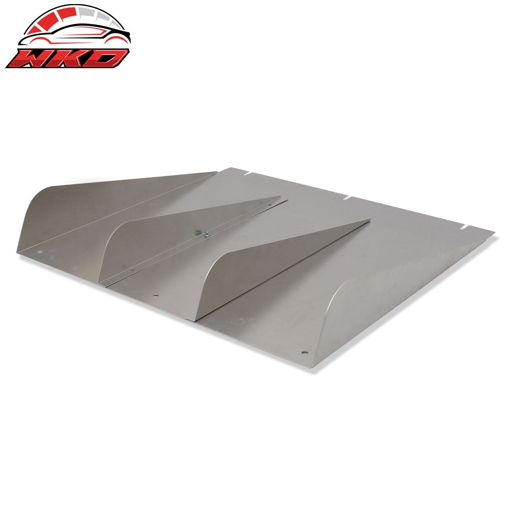 Wholesale 22" x 21" Universal Aluminum Type 1 4 FIn Fins Rear Bumper Lip Diffuser Canards