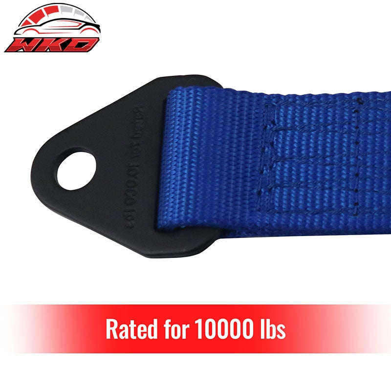 18" Blue 10000lbs Racing Limit Straps Shock Suspension Travel 4 Layers Webbing