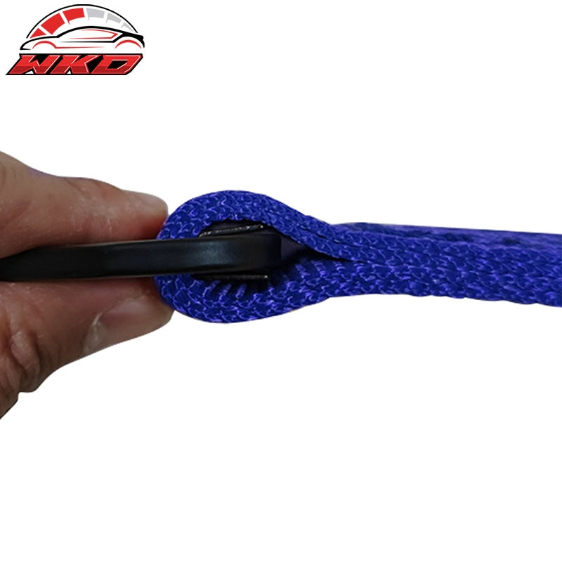 18" Blue 10000lbs Racing Limit Straps Shock Suspension Travel 4 Layers Webbing