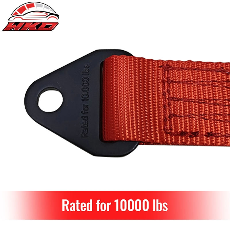 32" Red 10000lbs Racing Limit Straps Shock Suspension Travel 4 Layers Webbing