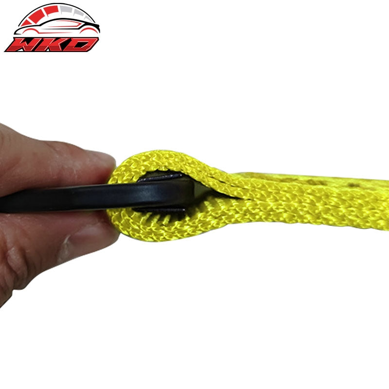 18" Yellow 10000lbs Racing Limit Straps Shock Suspension Travel 4 Layers Webbing