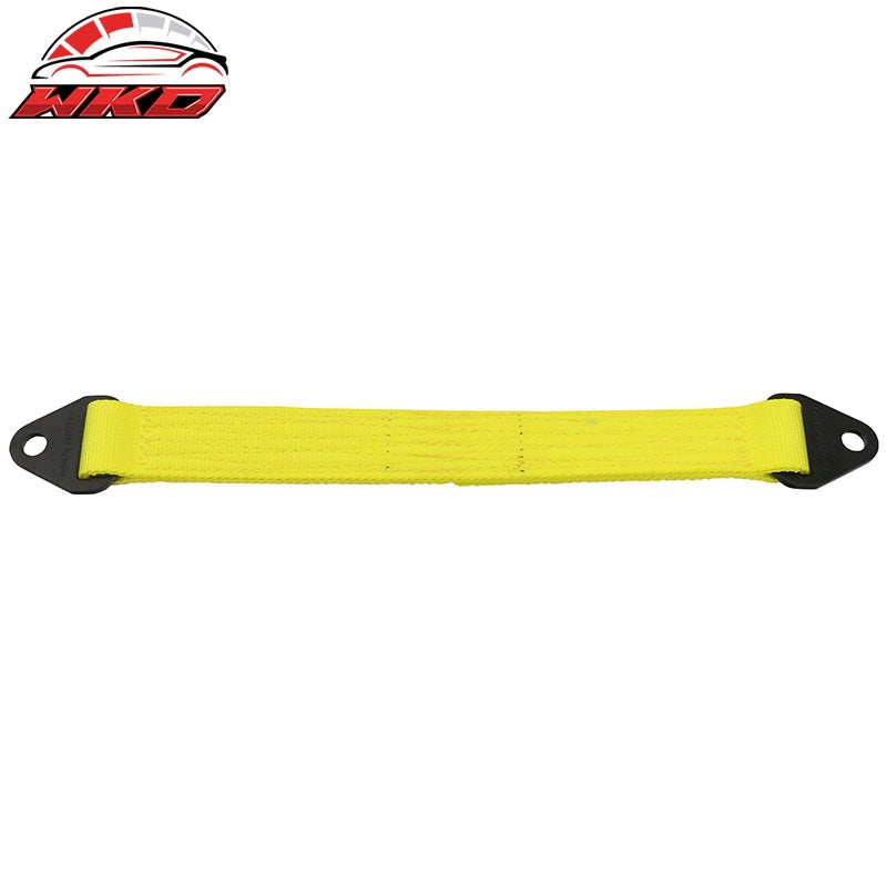 18" Yellow 10000lbs Racing Limit Straps Shock Suspension Travel 4 Layers Webbing