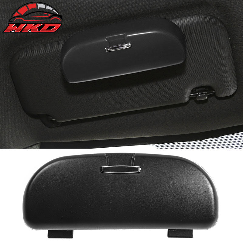 Universal Black Auto Car Sunglasses Holder Organizer Case Sun Visor Mounted Box