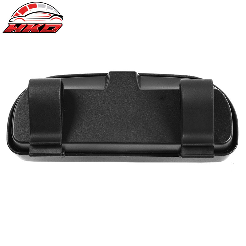 Universal Black Auto Car Sunglasses Holder Organizer Case Sun Visor Mounted Box