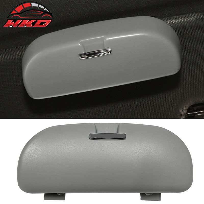 Universal Grey Sunglasses Holder Organizer Case Storage Sun Visor Mounted Box