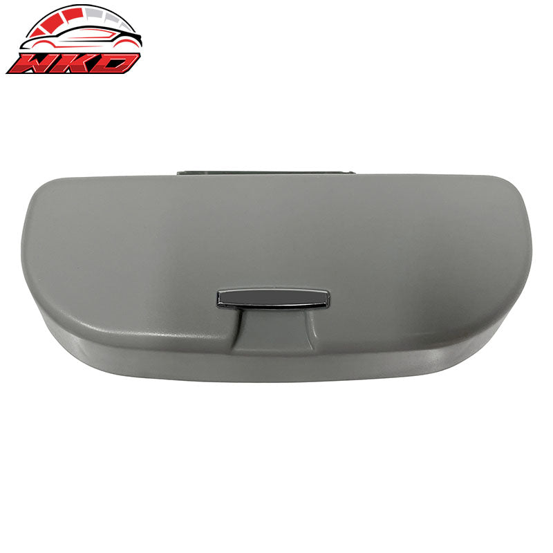 Universal Grey Sunglasses Holder Organizer Case Storage Sun Visor Mounted Box