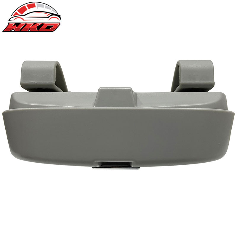 Universal Grey Sunglasses Holder Organizer Case Storage Sun Visor Mounted Box