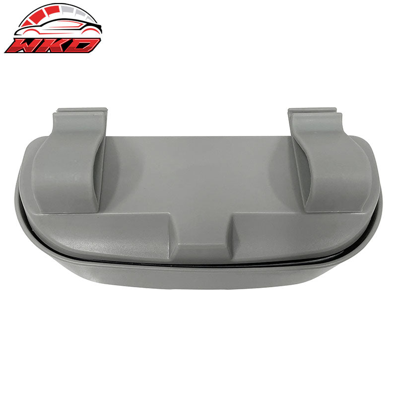 Universal Grey Sunglasses Holder Organizer Case Storage Sun Visor Mounted Box