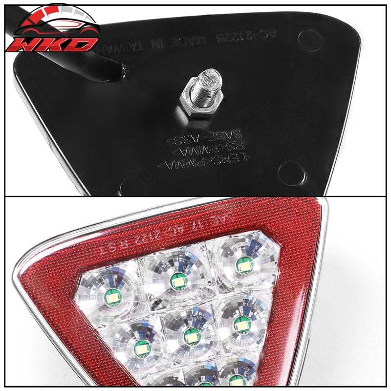 Universal Triangle Red LED Rear Tail 3RD Brake Lights Stop Safety Lamp