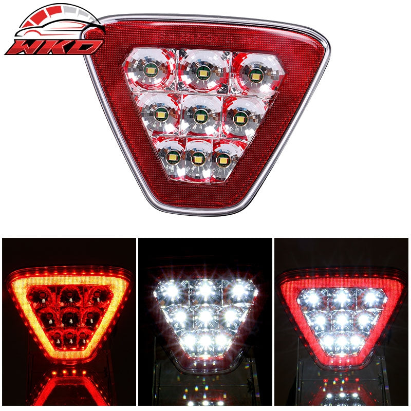 Universal Triangle Red LED Rear Tail 3RD Brake Lights Stop Safety Lamp