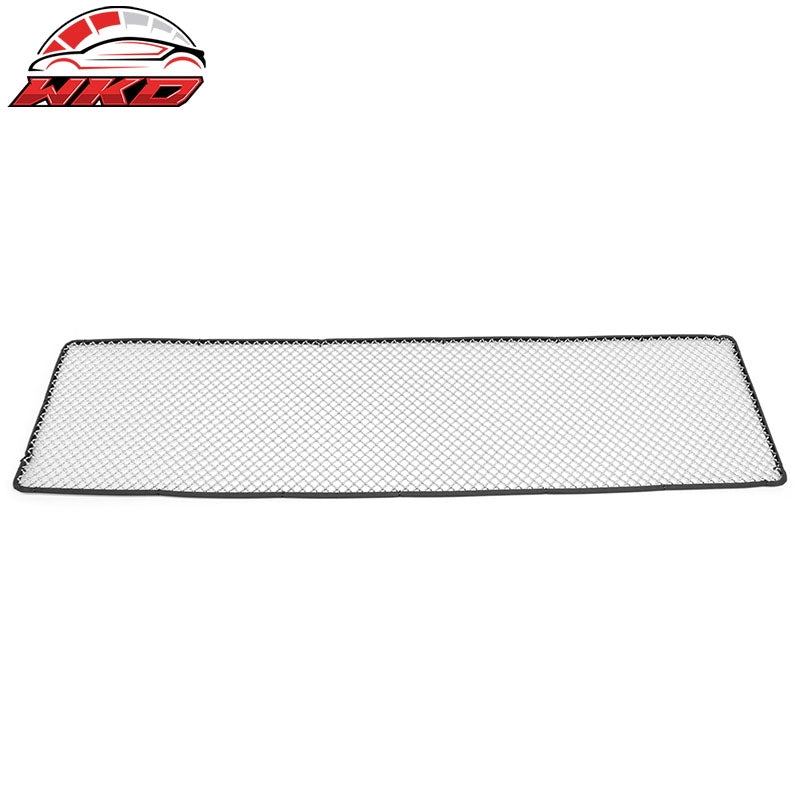 Wholesale Universal Woven Mesh Interchimp Front Grille Black + Chrome Mesh Stainless Steel