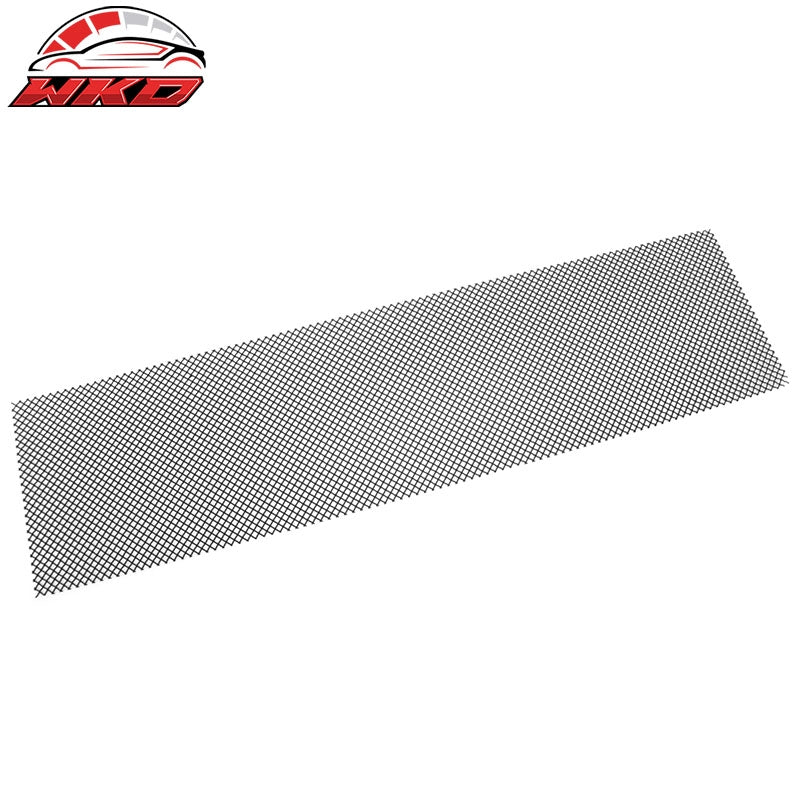 Universal Woven Mesh Interchimp Style Front Grille Matte Black Stainless Steel