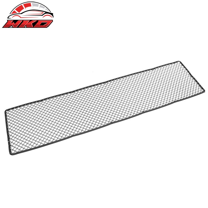 Universal Woven Mesh LockCrimp Front Bumper Grille Insert Assembly Titanium