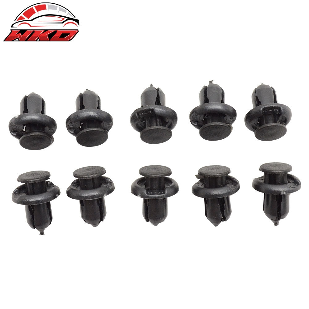 Wholesale 10 PCS Bumper Clips 10mm Hood Fender Push Rivets Retainer Fasteners For Honda