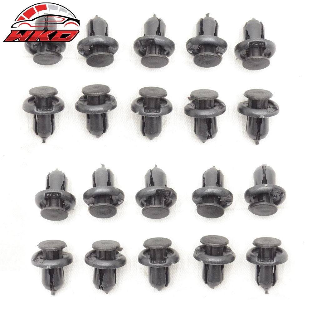 20PCSx10mm Nylon Rivet Fastener Bumper Clip Retainer Screw Wholesale Honda Acura