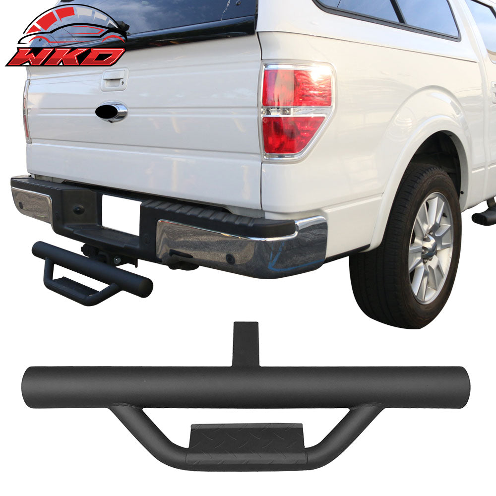 Universal Black Powder Coated Cab Step Bumper Guard W/ 2Inch Receiver 31.5 Inch
