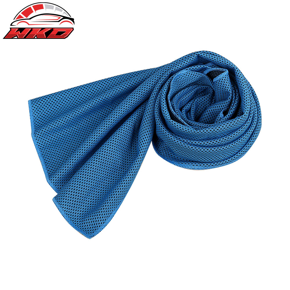 4PCS Pack Black Blue Green Pink Ice Cooling Towel for Sports/Workout/Fitness