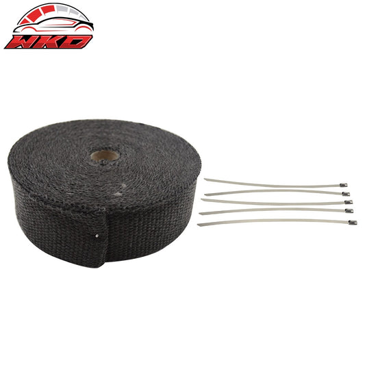 Wholesale 1Pc 50 Feet Heat Wrap Shield Exhaust Manifold Pipe Piping