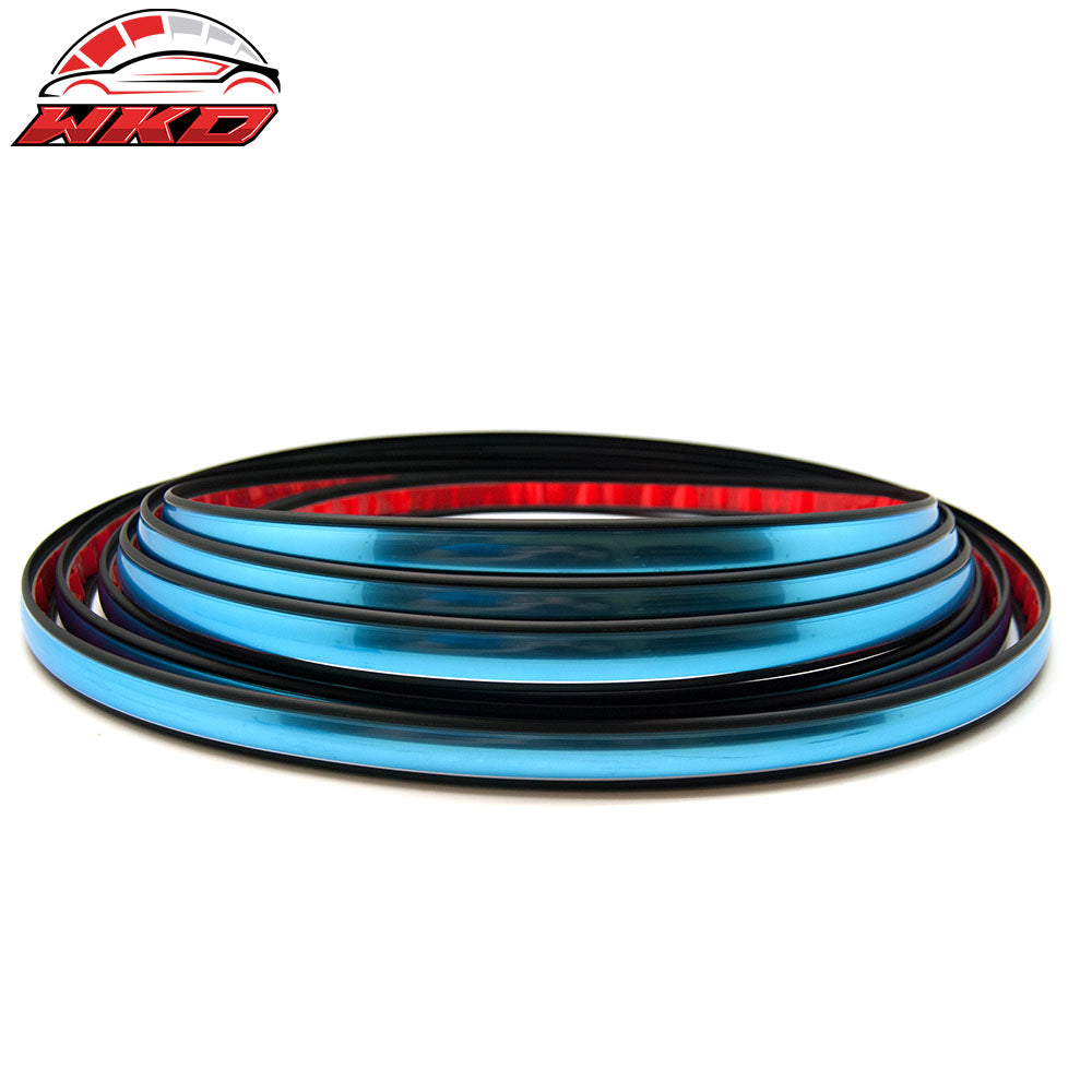 Universal 0.8X21 Auto Car Fender Flares Wheel Protector Molding Edge Trim Chrome