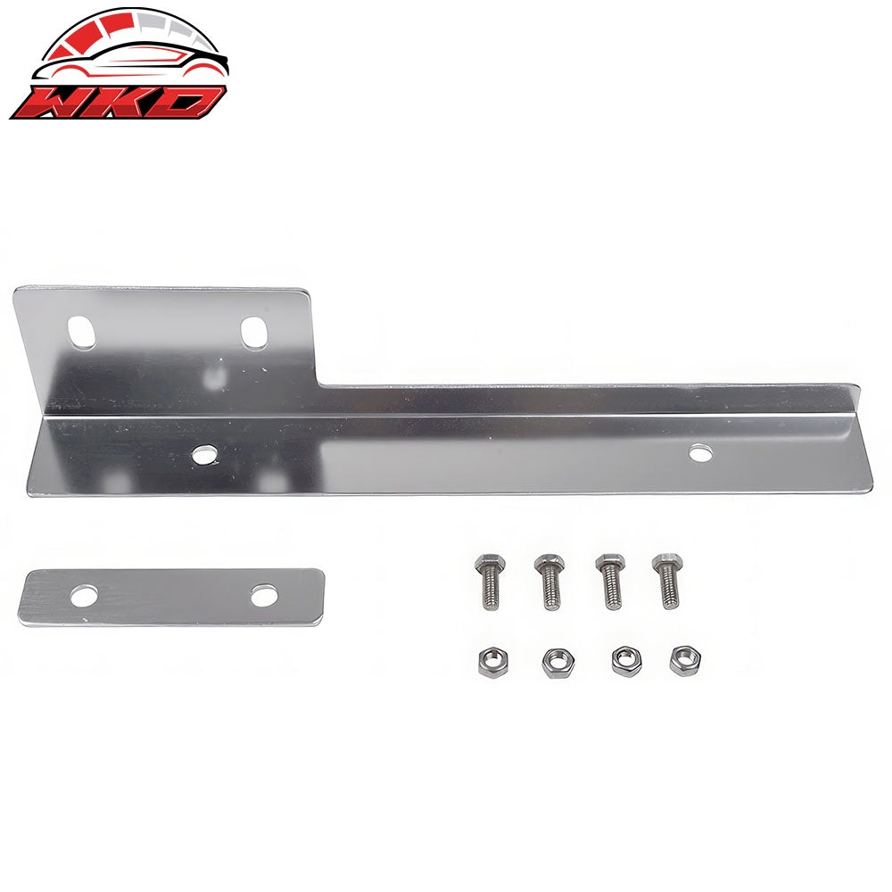 Wholesale Universal Silver Brushed Aluminum Front License Plate Relocate Mounting Bracket