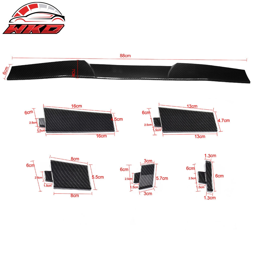 Wholesale Universal Adjustable Top Rear Window Roof Spoiler Wing Visor Carbon Fiber Print