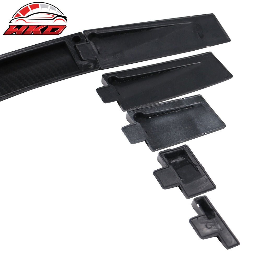 Universal Adjustable Top Rear Window Roof Spoiler Wing Visor Carbon Fiber Print