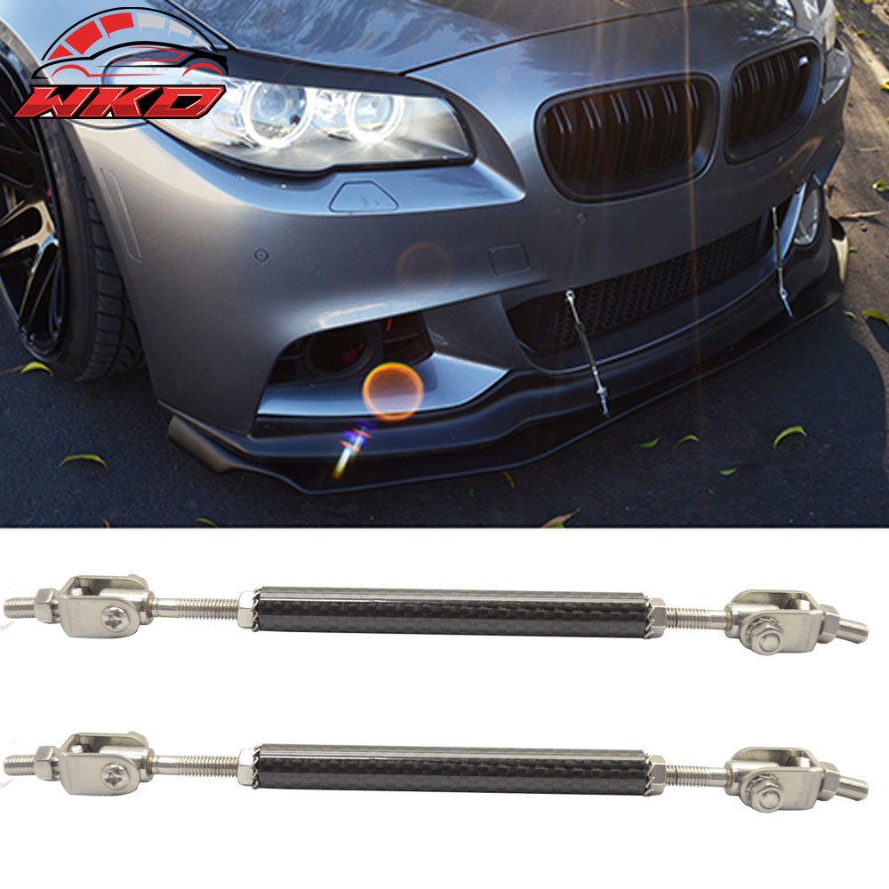 Carbon Fiber Adjustable 5.5-8 Inch Bumper Chin Lip Diffuser Rod Splitter Support