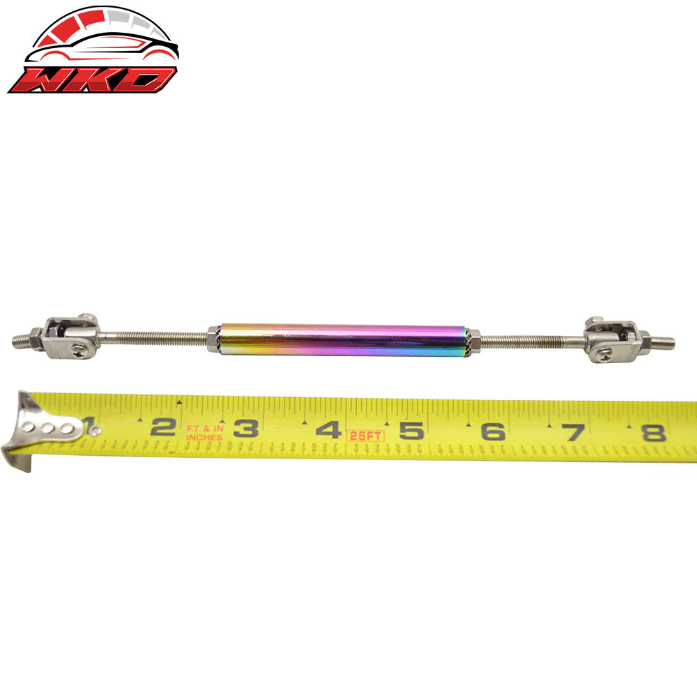 5.5"-8" Universal Adjustable Front Bumper Lip Splitter Rod Strut Tie Support Bar