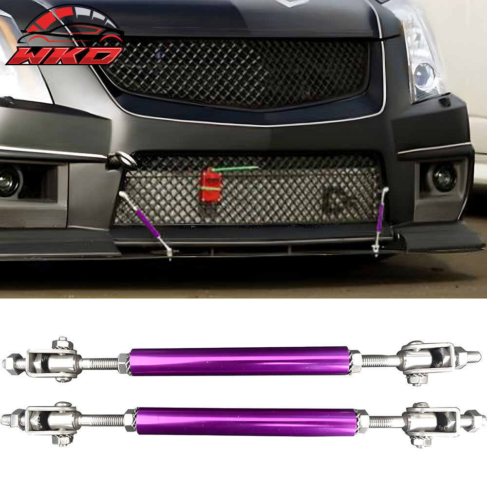 Purple Adjustable 5.5-8 Inch Bumper Lip Diffuser Rod Splitter Support Protector