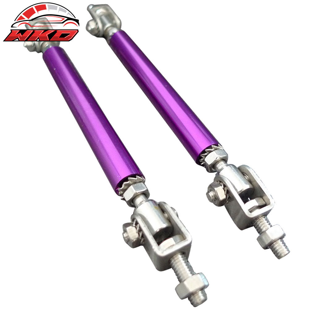 Purple Adjustable 5.5-8 Inch Bumper Lip Diffuser Rod Splitter Support Protector