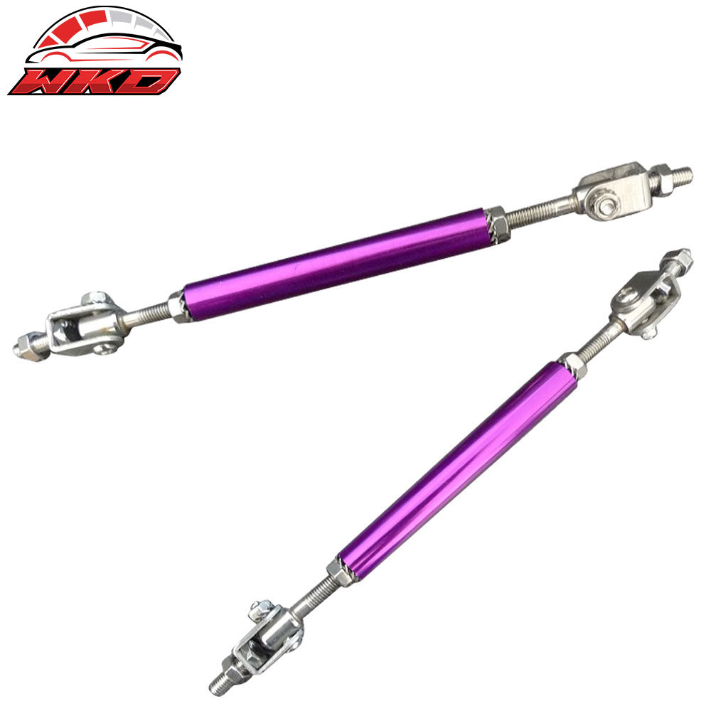Purple Adjustable 5.5-8 Inch Bumper Lip Diffuser Rod Splitter Support Protector