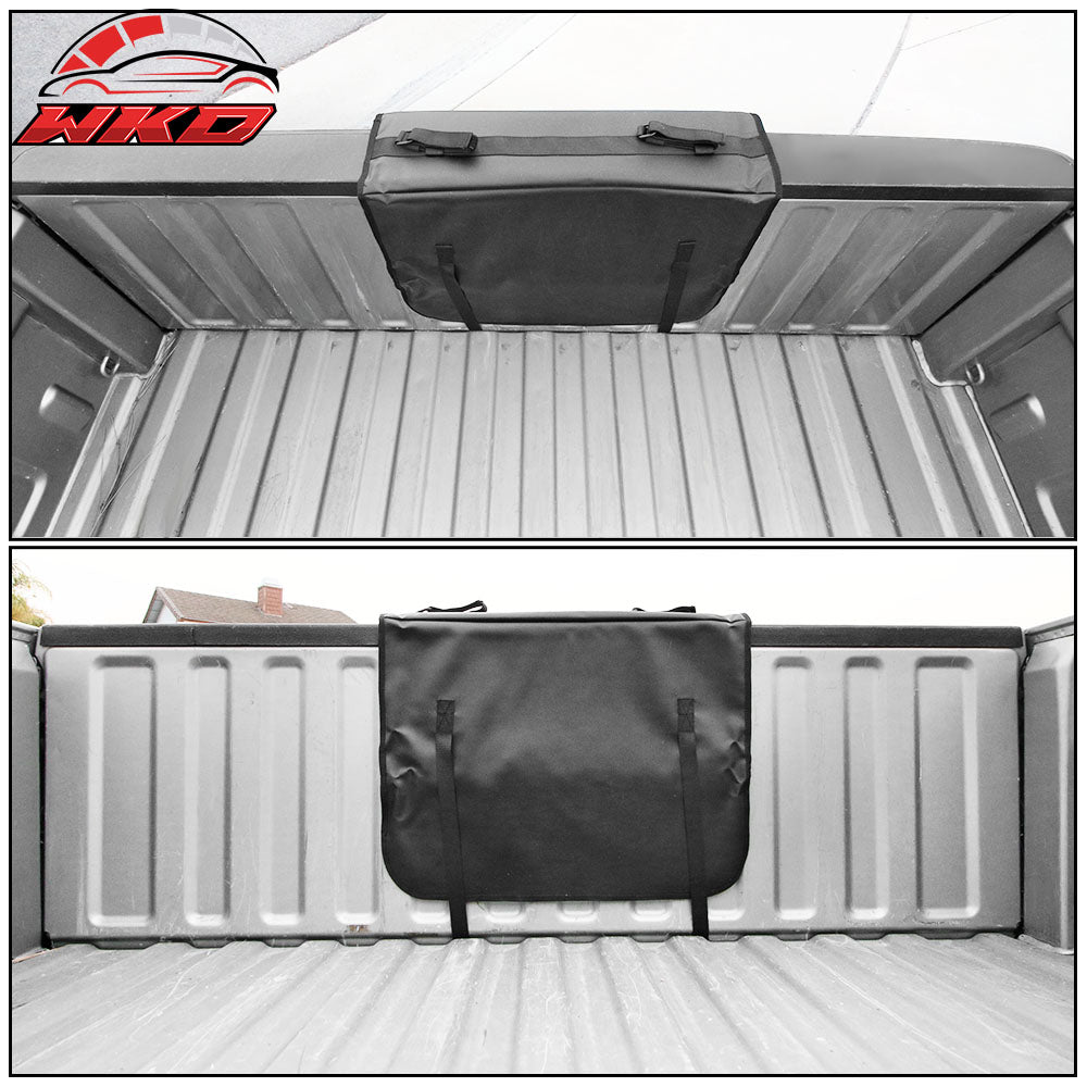 22" Universal PVC Pickup Truck Bed Tailgate Protector Cover Mat W/2 Bike Racks