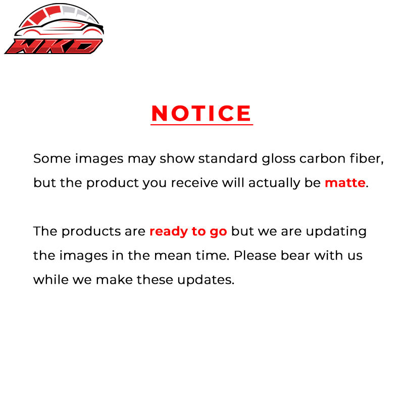 Fits 14-18 VW Volkswagen MK7 GTI Front Bumper Lip Spoiler Kit Matte Carbon Fiber