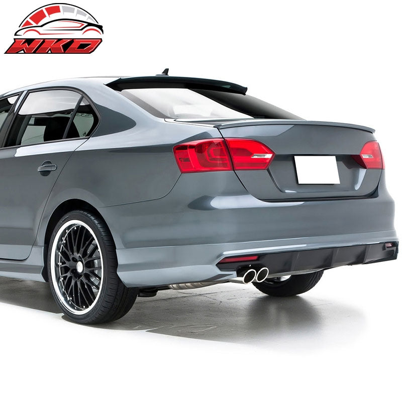 Matte Black! Fits 11-18 VW Jetta OE Factory Style Flush Mount Rear Trunk Spoiler