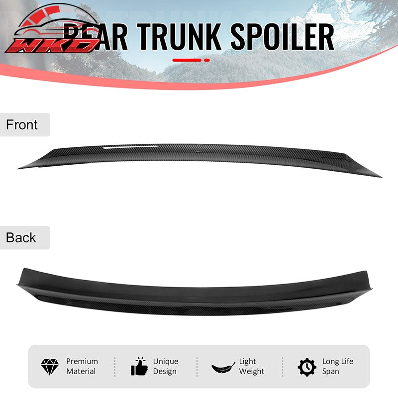 Fits 99-03 VW MK4 Jetta Sedan ES Style Duckbill Trunk Spoiler Carbon Fiber Print