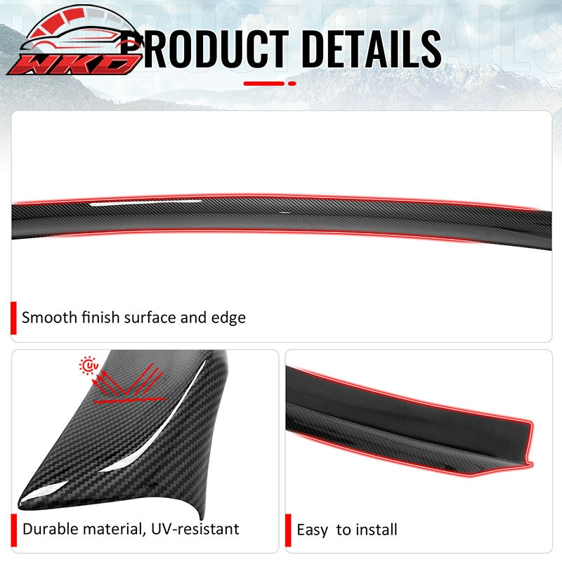 Fits 99-03 VW MK4 Jetta Sedan ES Style Duckbill Trunk Spoiler Carbon Fiber Print
