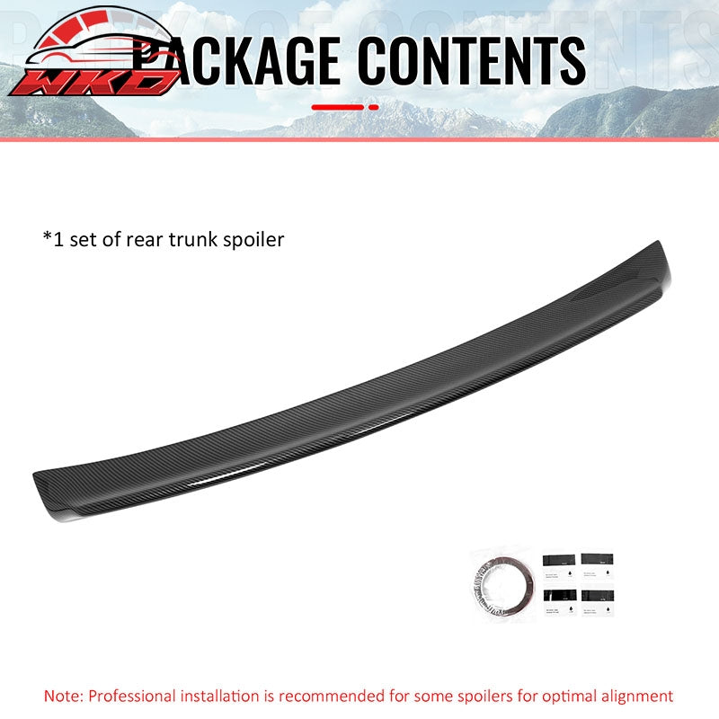 Fits 99-03 VW MK4 Jetta Sedan ES Style Duckbill Trunk Spoiler Carbon Fiber Print