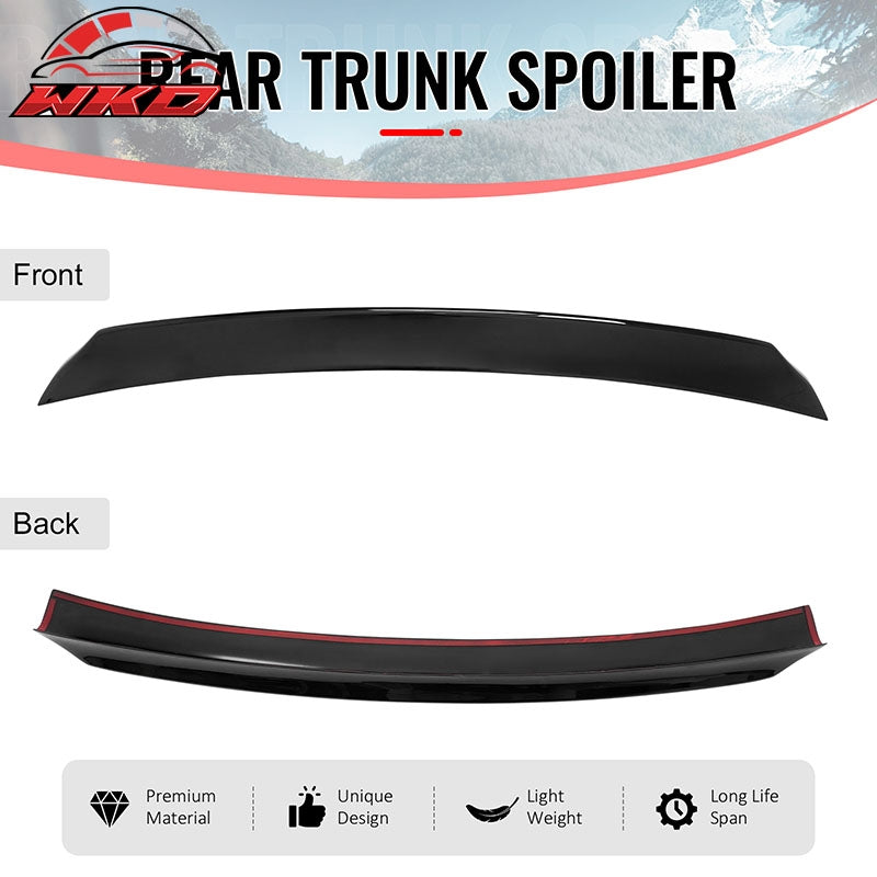Fits 99-03 VW MK4 Jetta Sedan ES Style Duckbill Trunk Spoiler Gloss Black ABS