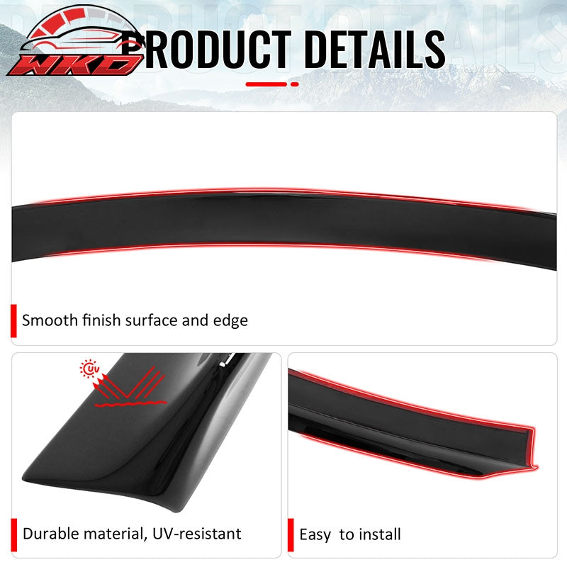 Fits 99-03 VW MK4 Jetta Sedan ES Style Duckbill Trunk Spoiler Gloss Black ABS