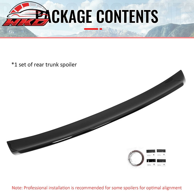 Fits 99-03 VW MK4 Jetta Sedan ES Style Duckbill Trunk Spoiler Gloss Black ABS