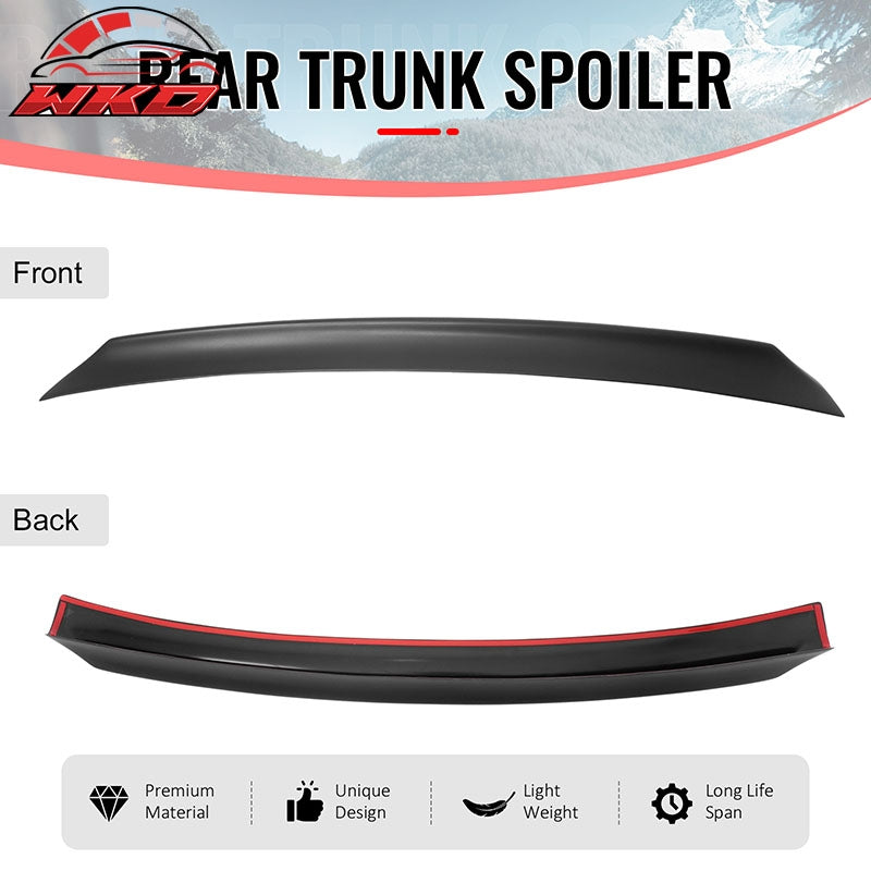 Fits 99-03 VW MK4 Jetta Sedan ES Style Duckbill Trunk Spoiler Matte Black ABS